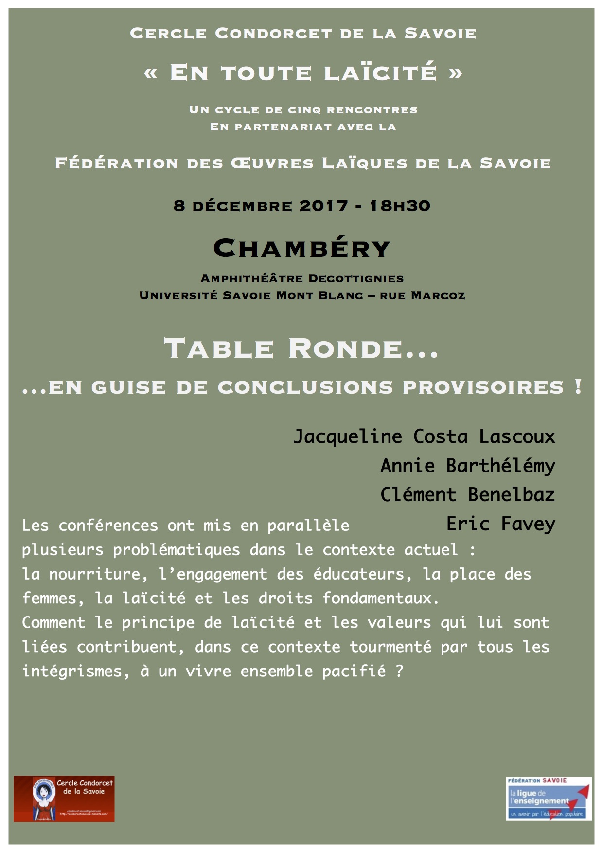 Flyer table ronde