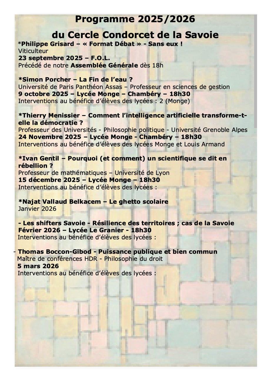 Programme 2025 2026 fond d e cran 3