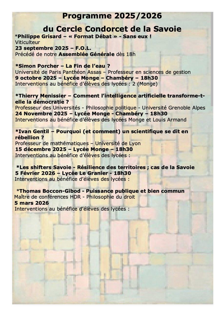 Programme 2025 2026 fond d e cran bis